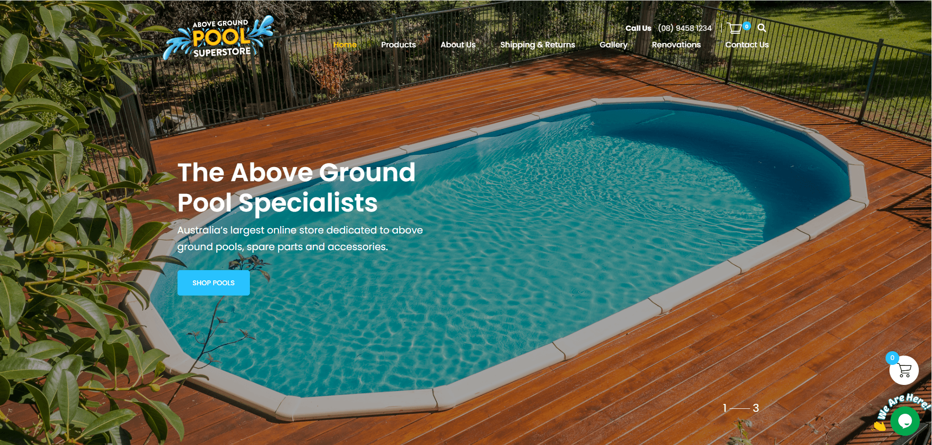 abovegroundpoolsuperstore.com.au screenshot